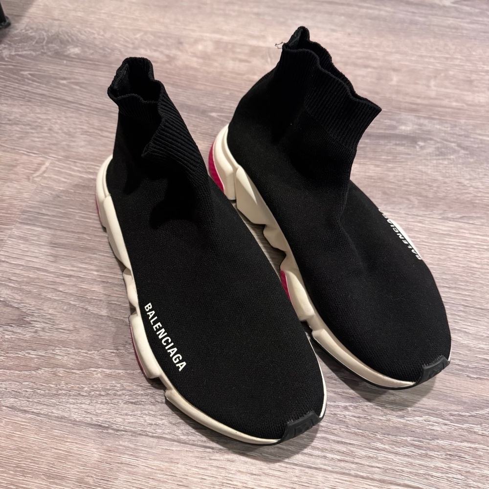 Balenciaga Black Speed Trainer Sock Sneakers